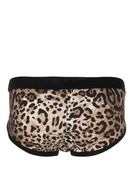 Raštuotos bokseriai Dolce & Gabbana leopardinės ruda