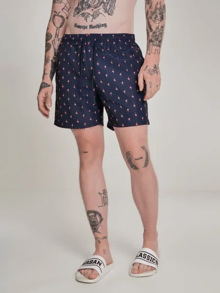 Pantaloni scurți Urban Classics albastru
