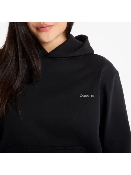 Mikina Queens Sweats Essential Hoodie Black M černá
