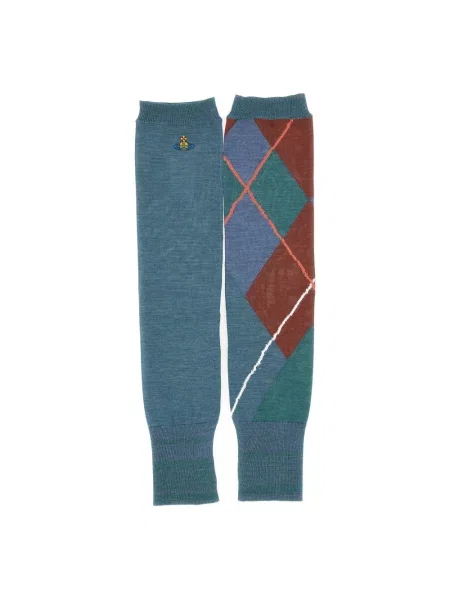 Skarpety Vivienne Westwood z wzorem argyle zielone
