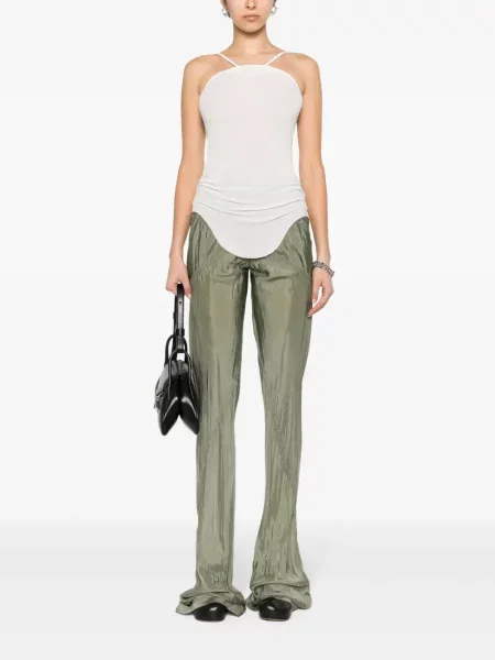 Pletené žebrované tílko Rick Owens bílé