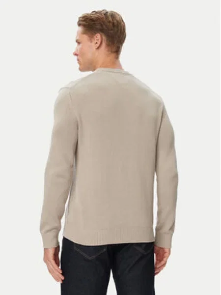 Kötött szvetter Tommy Jeans bézs