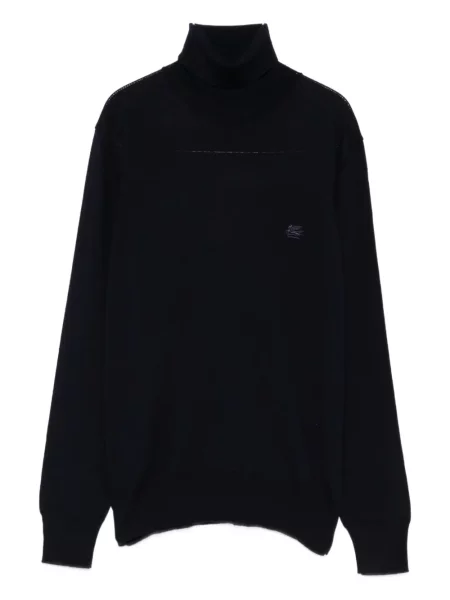 Пуловер Etro бродиран синьо