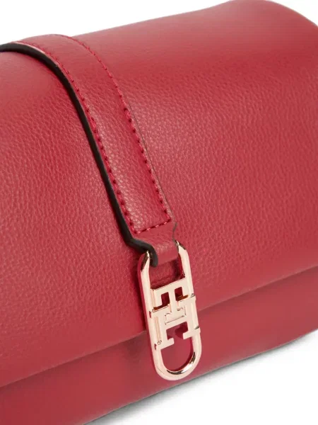 Kézitáska Tommy Hilfiger autogrammal piros