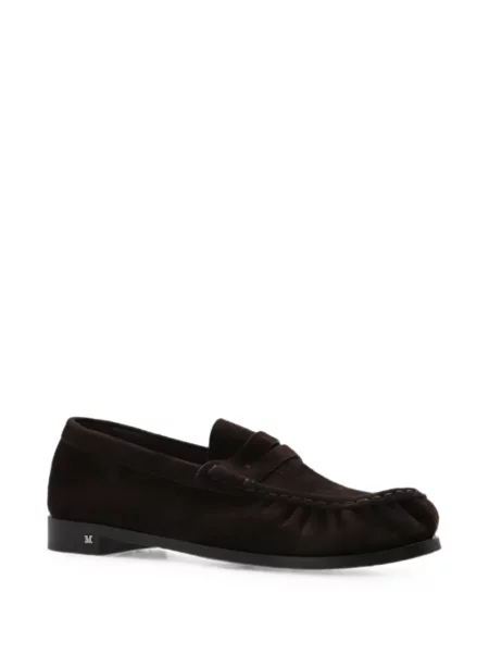 Pantofi loafer Max Mara din piele maro
