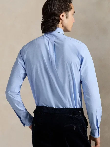 Polo Ralph Lauren koszula regular z kołnierzykiem button-down niebieski