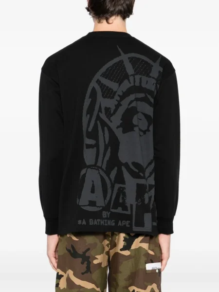 Tricou Aape By A Bathing Ape cu imagine negru