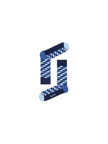 Skarpety ze wzorem na całej powierzchni model ‘FILLED OPTIC’ Happy Socks niebieskie
