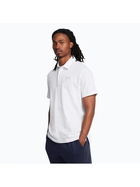 Pánske polo tričko Under Armour Icon Polo white/white biela