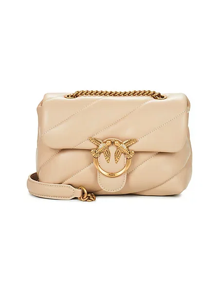 Crossbody torbica Pinko bež
