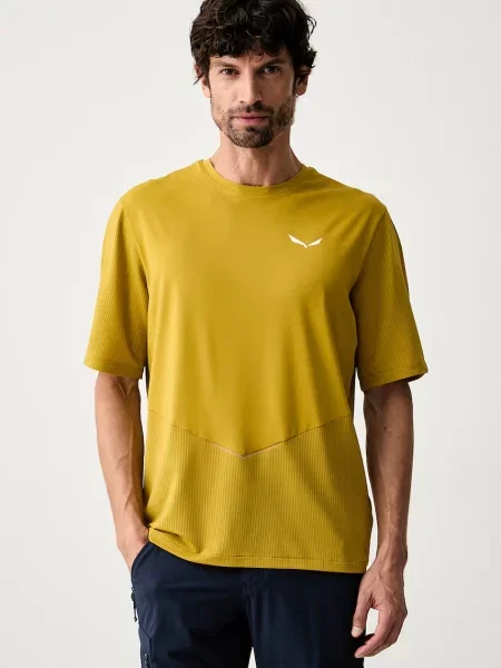 Salewa tricou de antrenament pentru bărbați PEDROC galben
