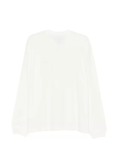 Lung tricou Stüssy cu imagine alb