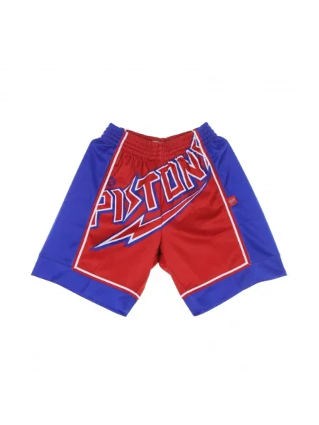 Krótkie spodenki sportowe Mitchell & Ness do koszykówki czerwone