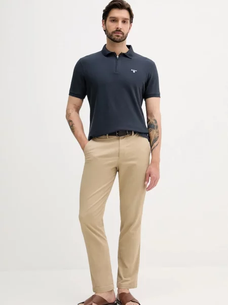 Поло Barbour WADWORTH однотонне синій