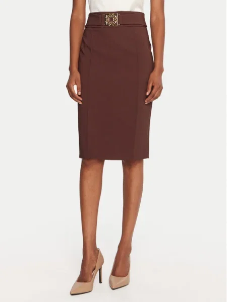 Rinascimento Fustă tip creion maro