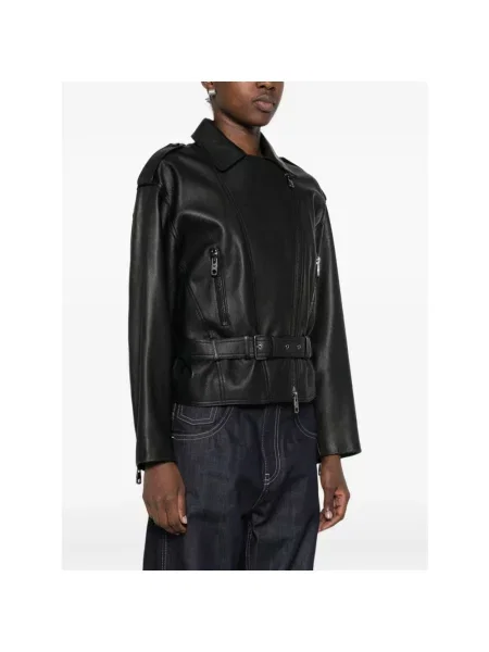 Kurtka skórzana Emporio Armani czarna