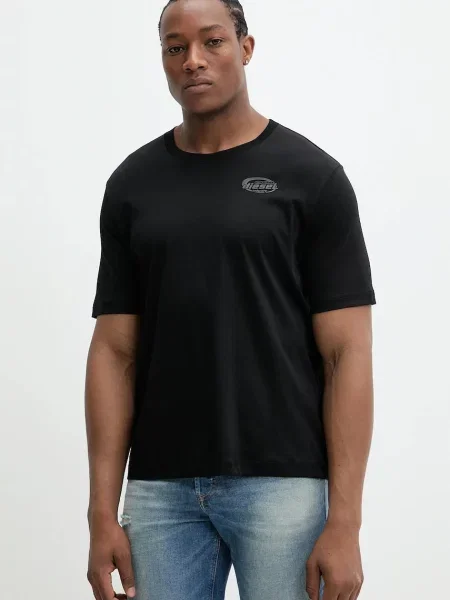 Тениска Diesel T-SHIRT с принт черно