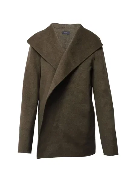 Gulerat palton Joseph de lână verde