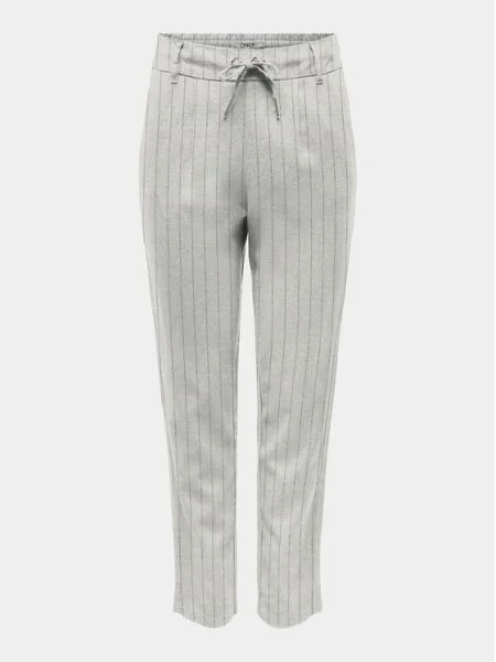 ONLY Pantaloni din Caro Poptrash Comfort Fit alb