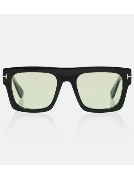 Ochelari de soare pătrați Tom Ford negru