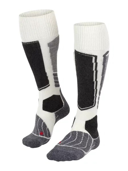 FALKE Șosete sport gri / negru / murdar alb