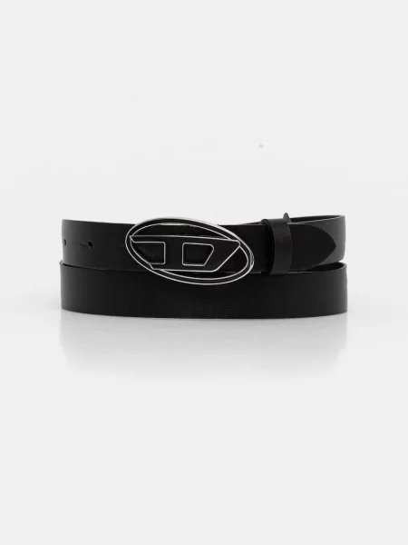 Kožený Diesel OVAL D LOGO 25 dámský černá