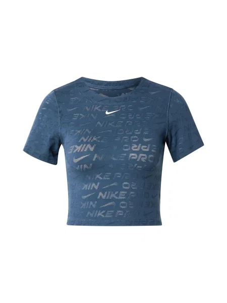 NIKE Tricou funcțional bleumarin alb