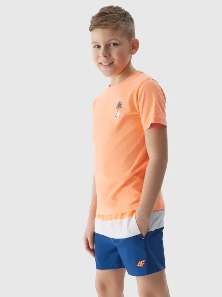 Pantaloni scurți copii 4f portocaliu