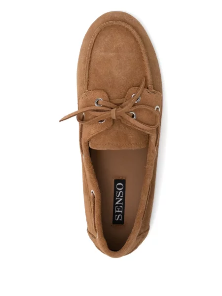 Pantofi loafer Senso din piele de căprioară maro