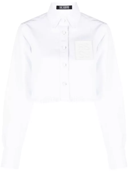 Koszula Raf Simons o krotszym kroju biała