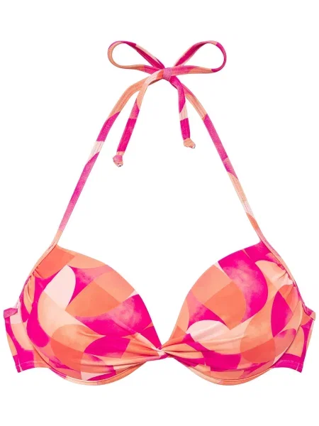 LASCANA Sutien costum de baie / portocaliu / roz / roz bej