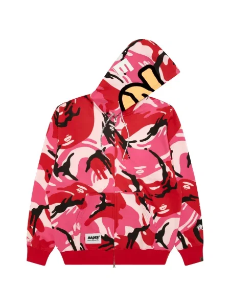 Hanorac cu glugă Aape By A Bathing Ape cu imagine roz