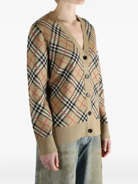 Cardigan Burberry în carouri