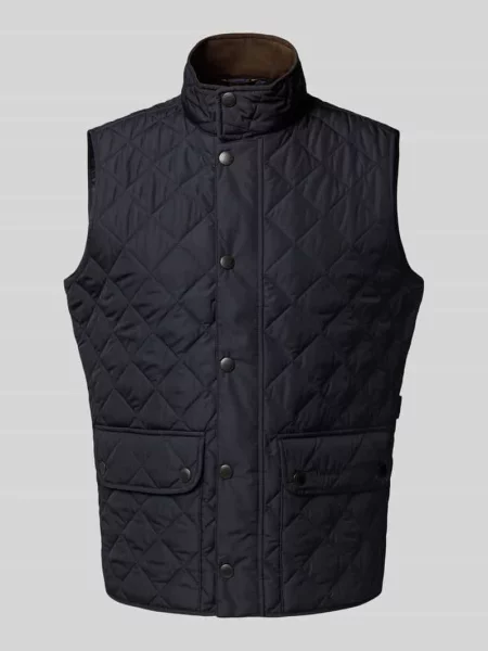 Barbour Kamizelka New Lowerdale Granatowy niebieska