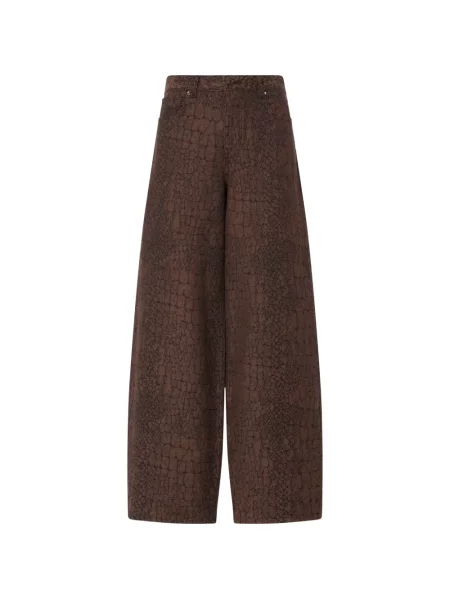 Pantaloni Liu Jo din jacard maro