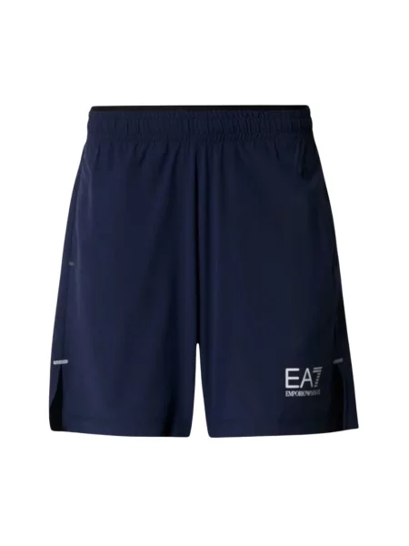 Spodenki sportowe Emporio Armani Ea7 niebieskie