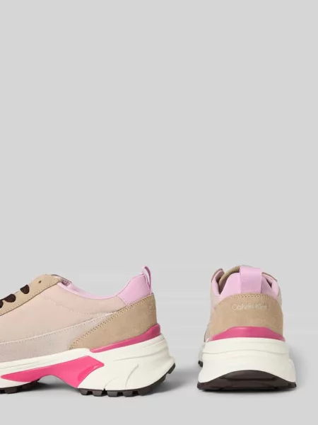 Buty Calvin Klein Hike Runner MG Mix chateau/silver mink/pink beżowe