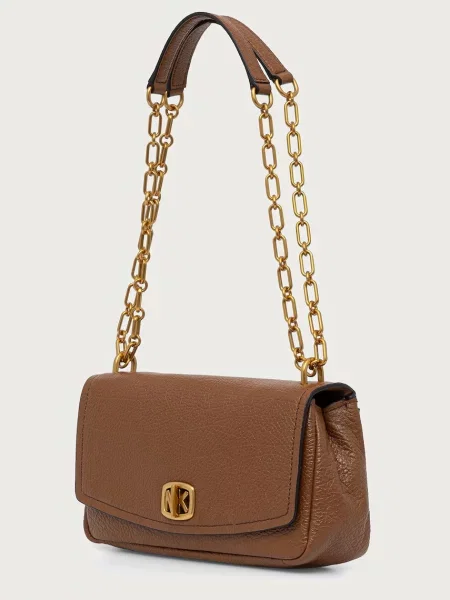MICHAEL Michael Kors crossbody torbica usnjena BRYANT rjava