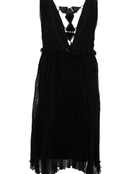 Rochie mini Alberta Ferretti de mătase negru