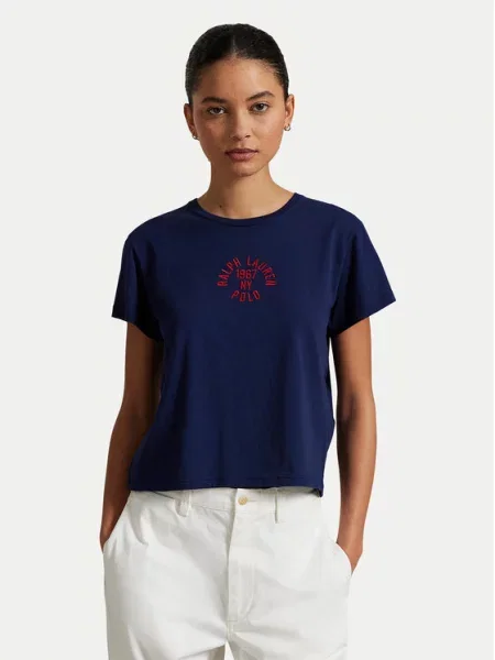 Polo Ralph Lauren Majica Mornarsko Regular Fit modra