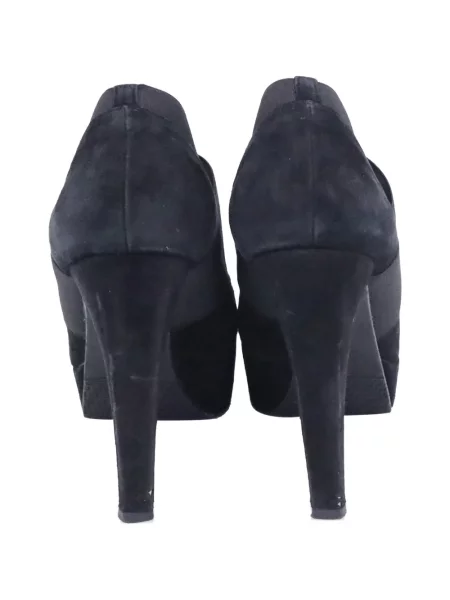 Cizme scurte Stuart Weitzman cu platformă negru