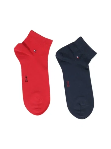 Șosete scurte Tommy Hilfiger Bleumarin roșu
