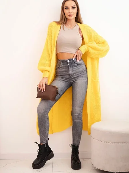 Cardigan Kesi Włoski lung negru