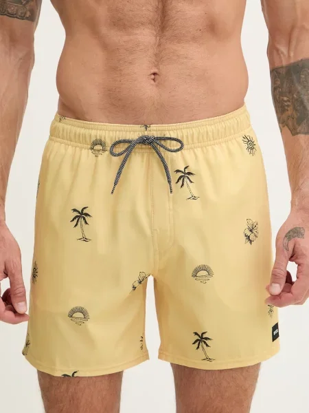 Rip Curl kopalne kratke hlače SESSIONS VOLLEY rumena