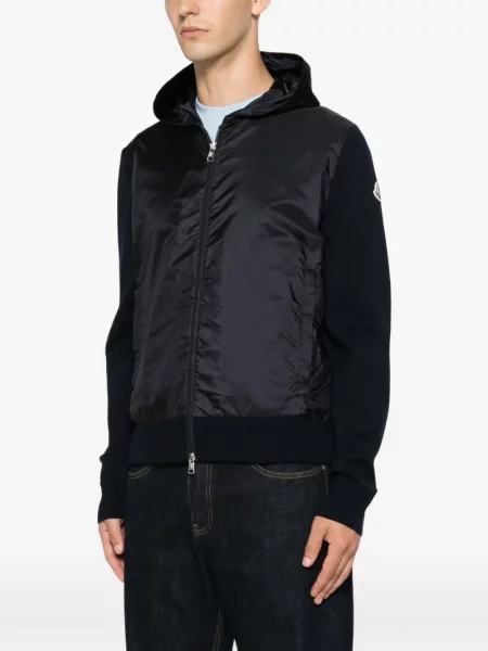 Hanorac cu glugă Moncler cu autograf albastru