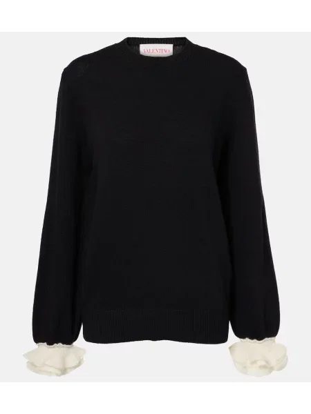 Pulover Valentino de lână negru