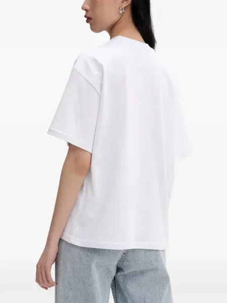 Tricou La Mania cu imagine alb