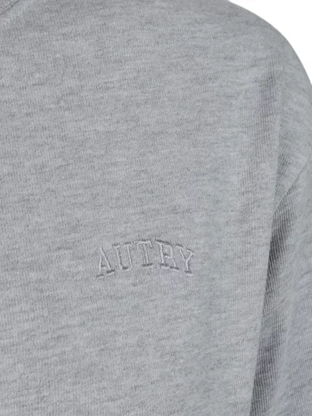 Tricou Autry cu broderie gri