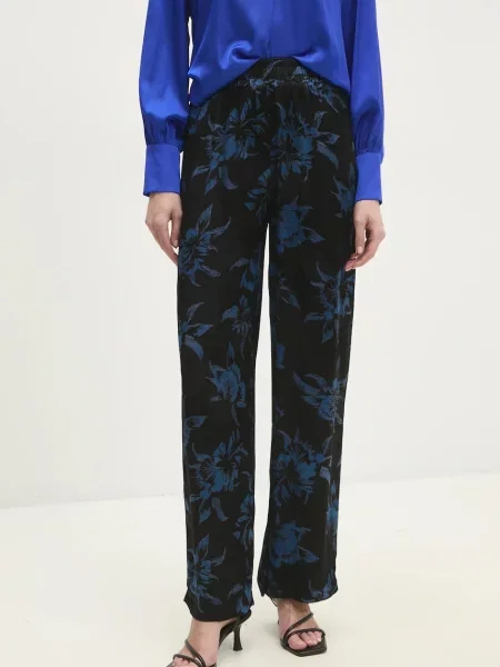 Kalhoty Answear Lab jednoduché high waist černá