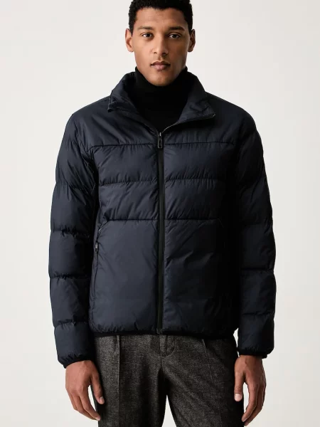 BOSS Green geacă de tranziție pentru bărbați OW_Urbanex Puffer verde